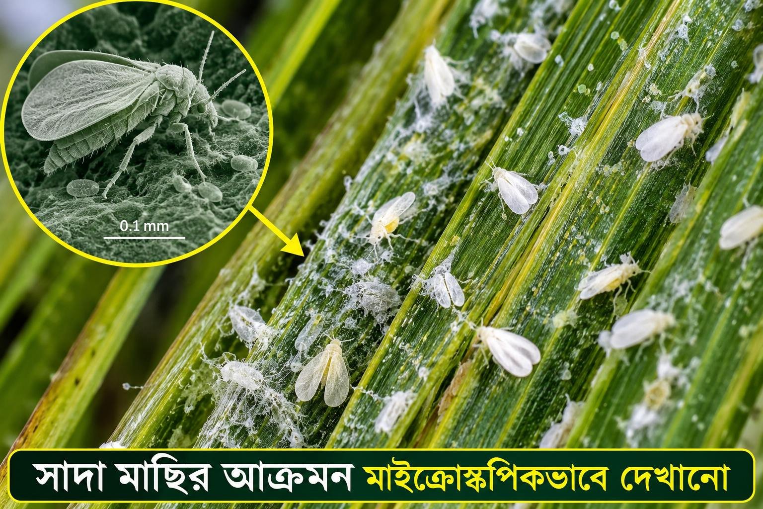 নারিকেলের সাদা মাছি পোকা দমনে কৃষকের করণীয়: ফলন রক্ষায় সমন্বিত ও নিরাপদ ব্যবস্থাপনা